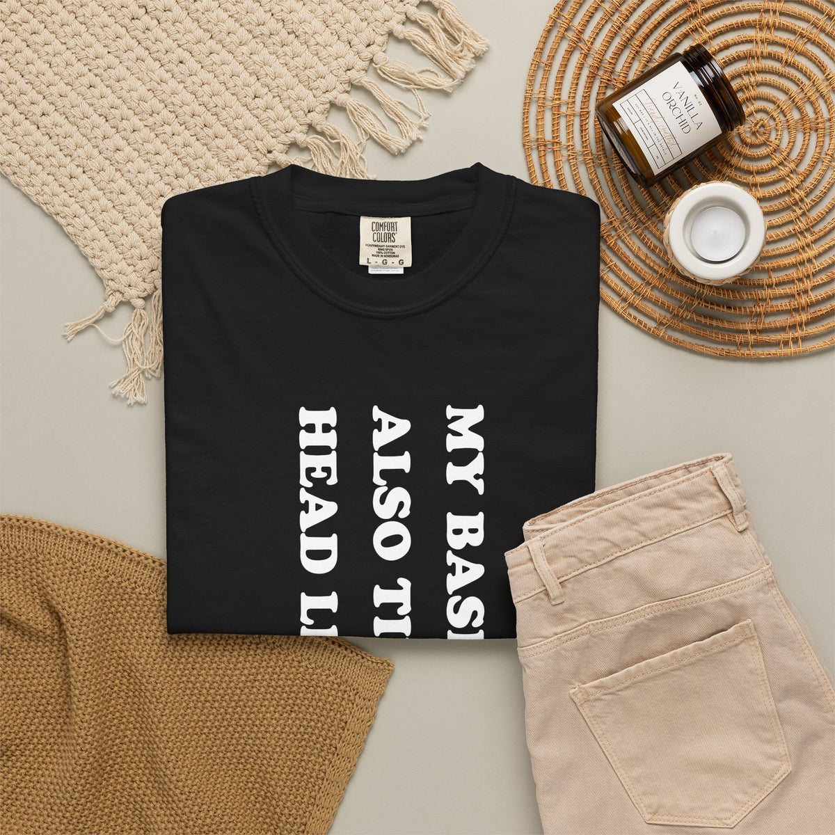 Basenji Tilts Her Head Premium Tee