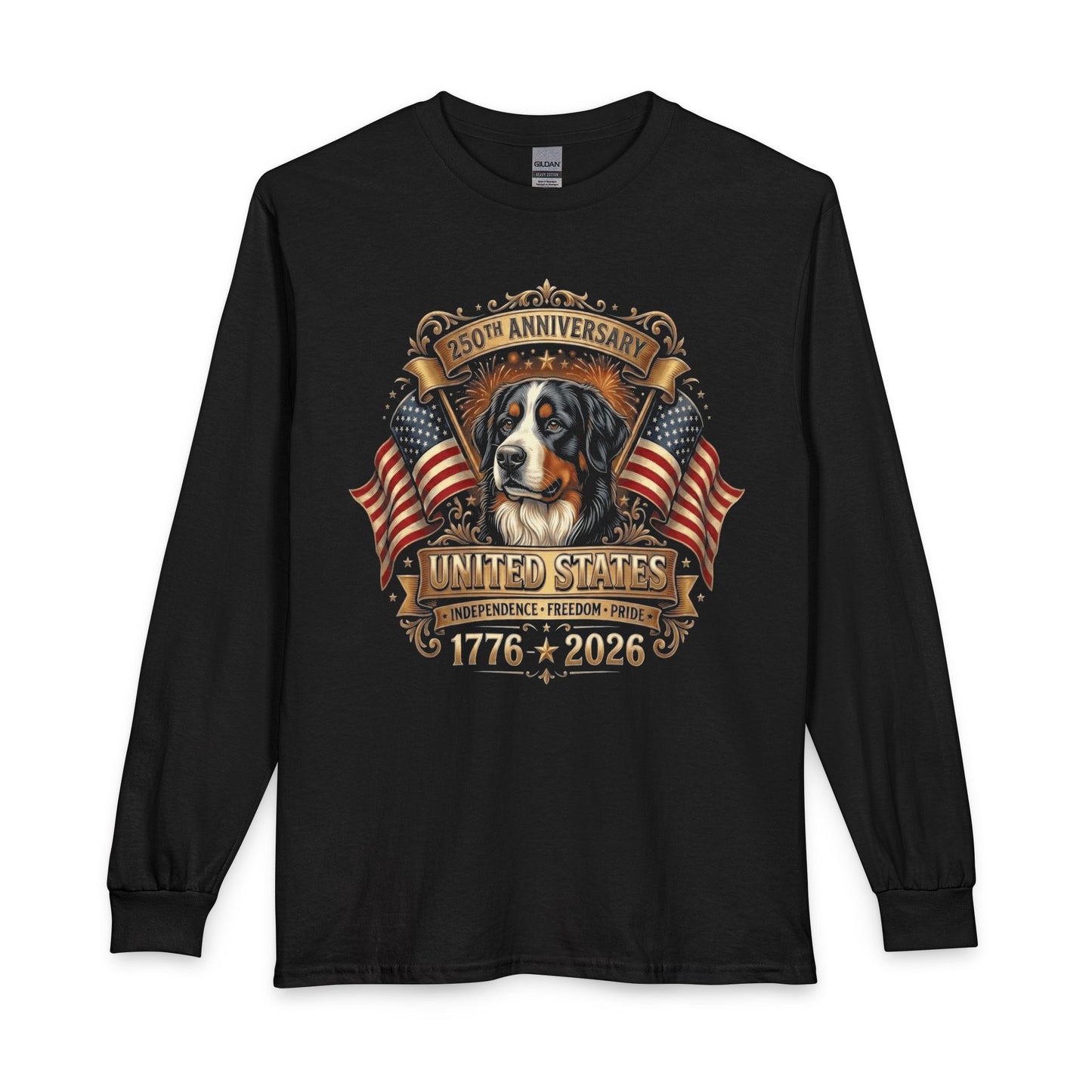 Bernese Mountain Dog 250 Years USA Long Sleeve