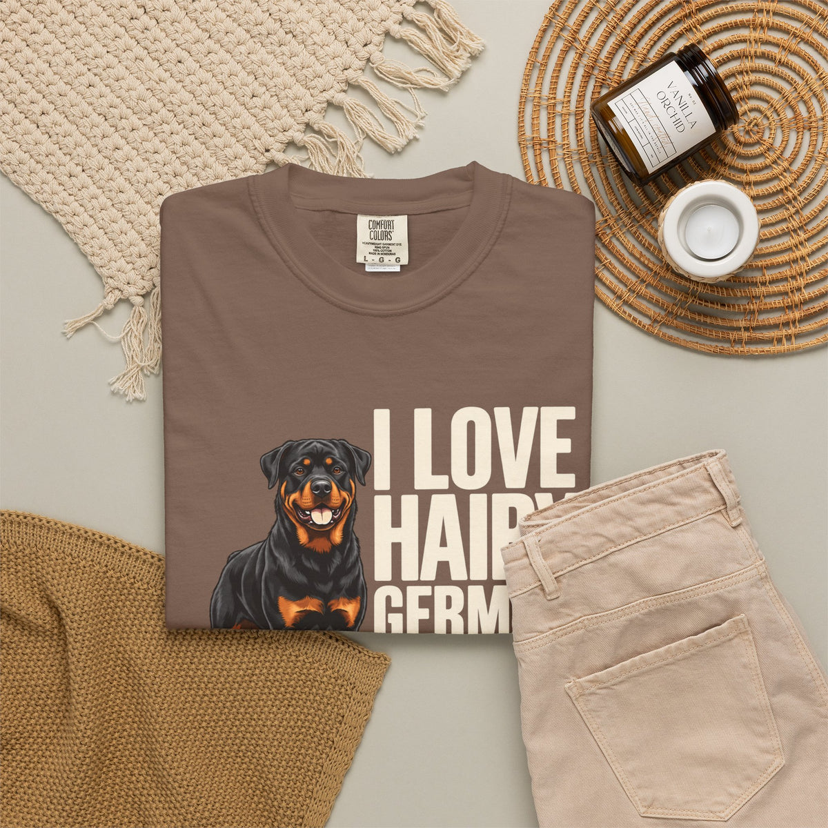 Rottweiler Hairy German Boys Premium Tee