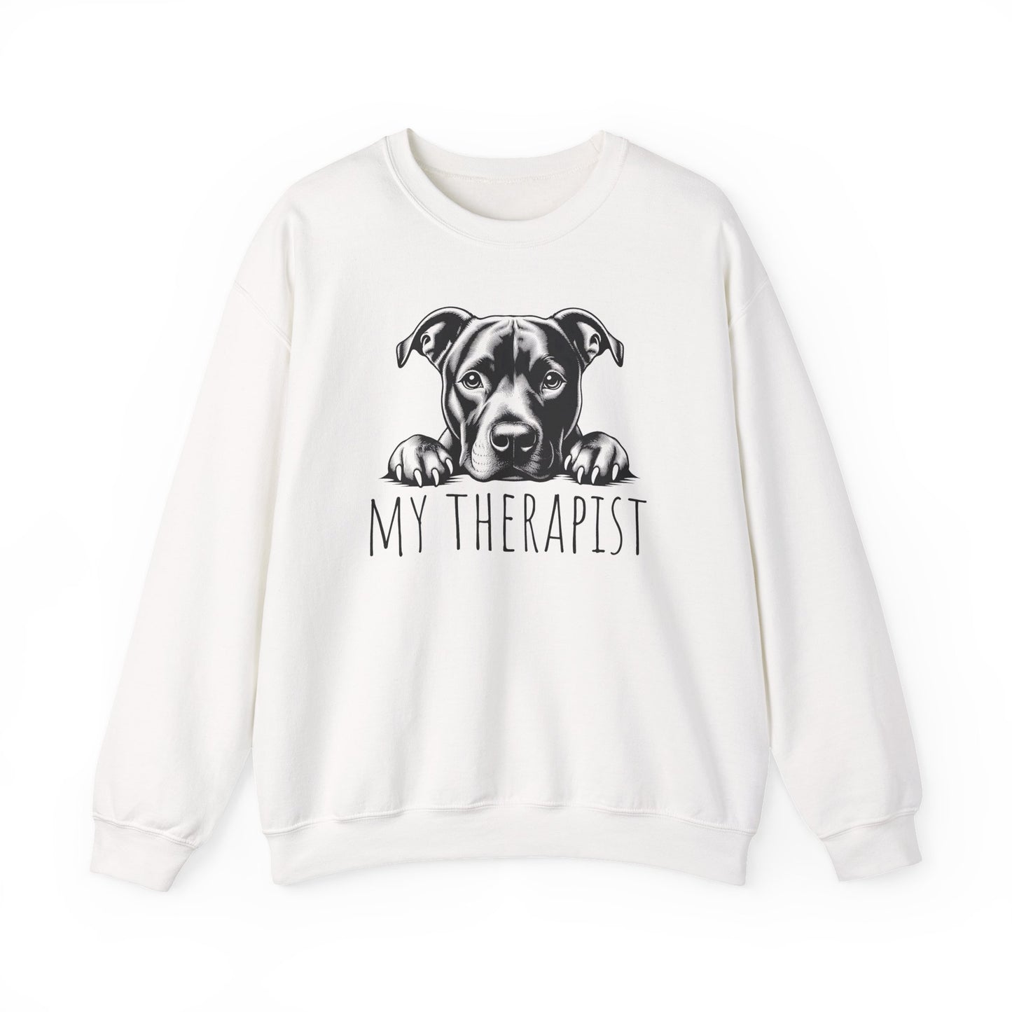 Pitbull My Therapist Crewneck Sweatshirt