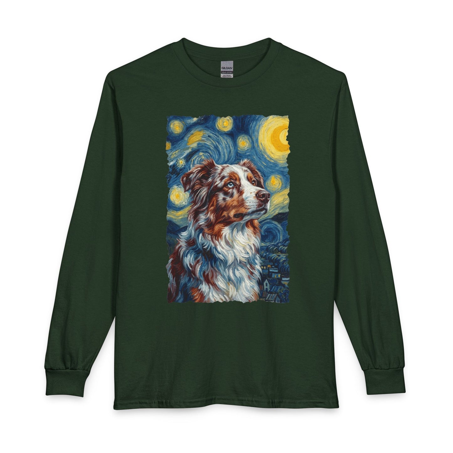 Australian Shepherd Van Gogh Long Sleeve
