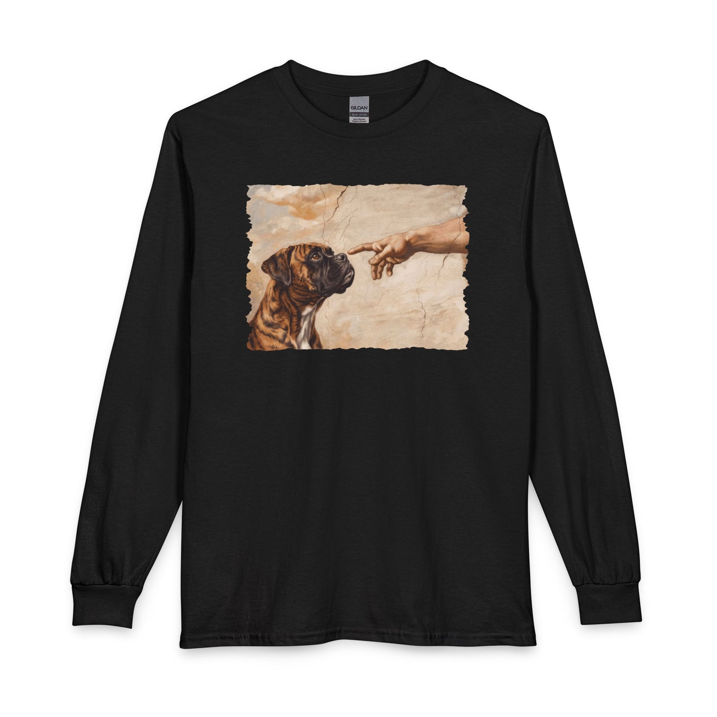 God Creates Brindle Boxer Long Sleeve