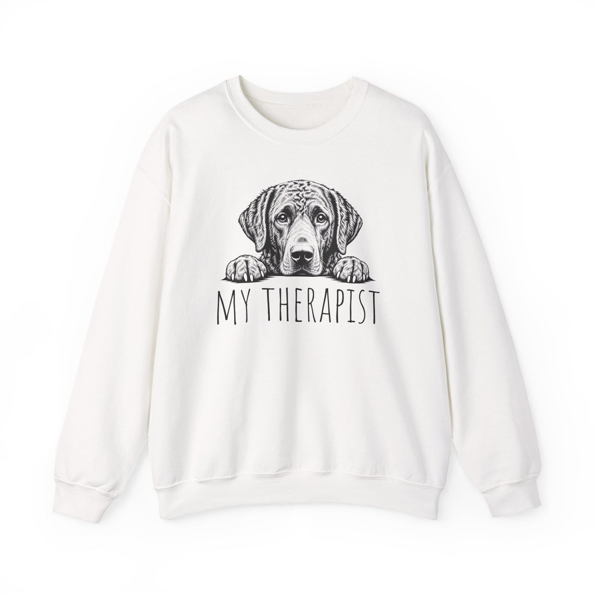 Chesapeake Bay Retriever My Therapist Crewneck Sweatshirt