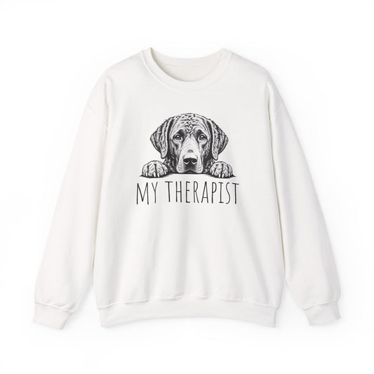 Chesapeake Bay Retriever My Therapist Crewneck Sweatshirt