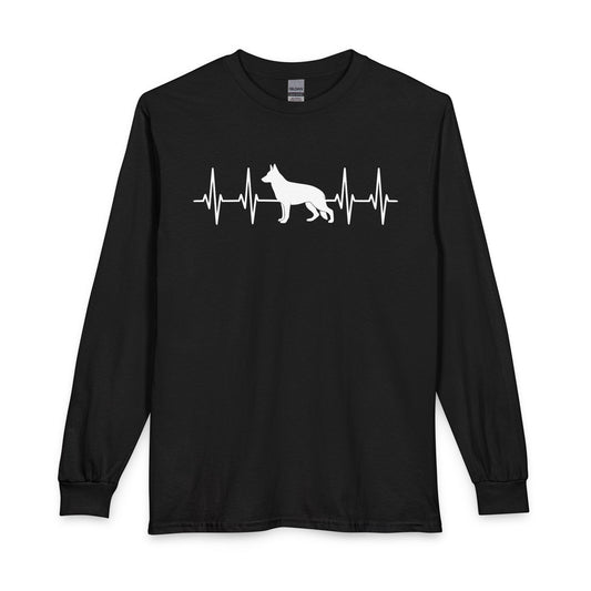 German Shepherd Heartbeat Long Sleeve