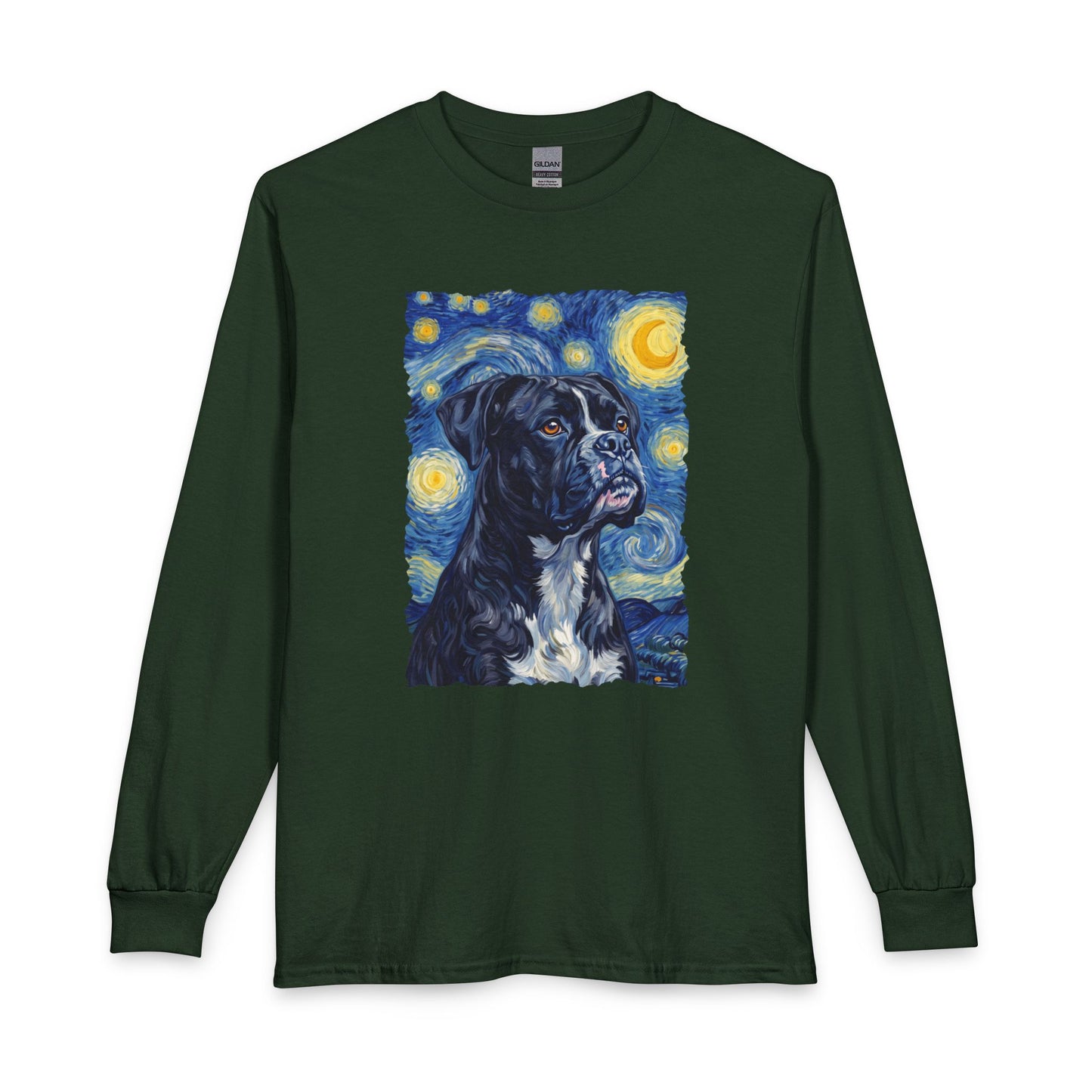 Black Boxer Van Gogh Long Sleeve