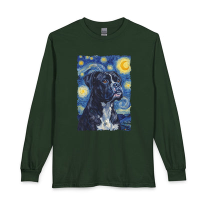 Black Boxer Van Gogh Long Sleeve