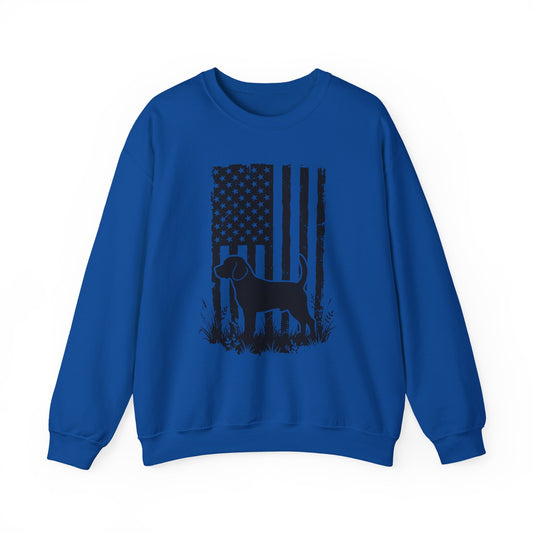 Beagle USA Flag Crewneck Sweatshirt
