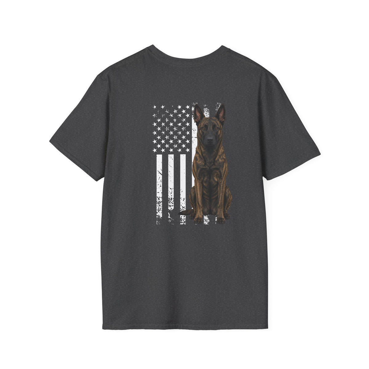 Dutch Shepherd USA (Back Print) Dark Heather