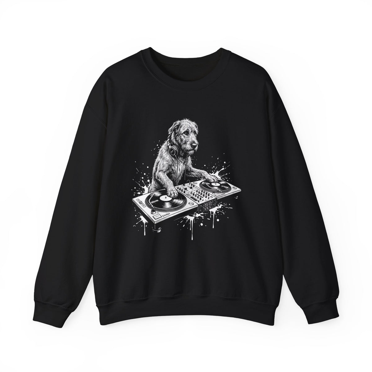 Irish Wolfhound DJ Crewneck Sweatshirt
