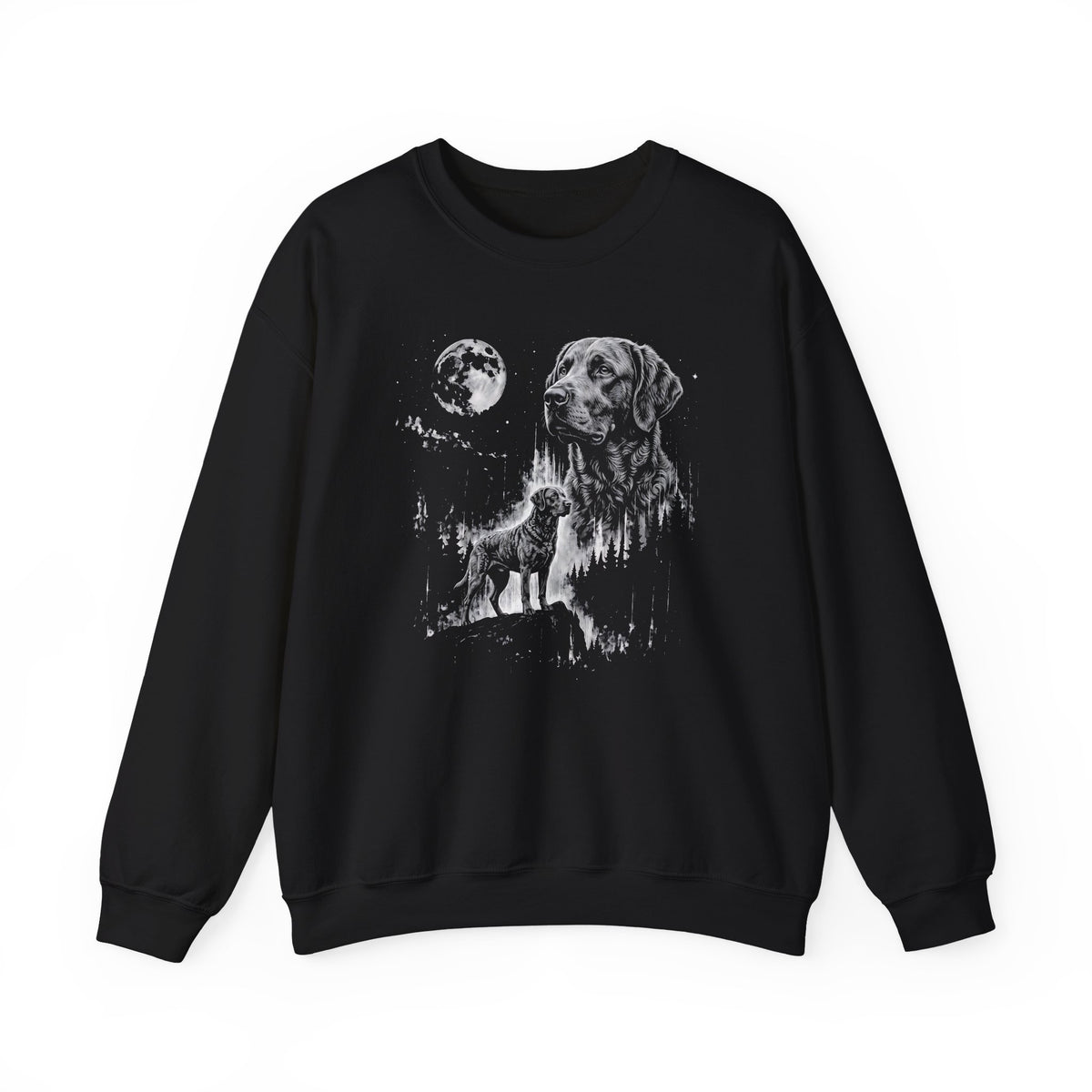 Chesapeake Bay Retriever Moonlight Crewneck Sweatshirt