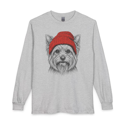 Yorkshire Terrier Beanie Long Sleeve Sport Grey