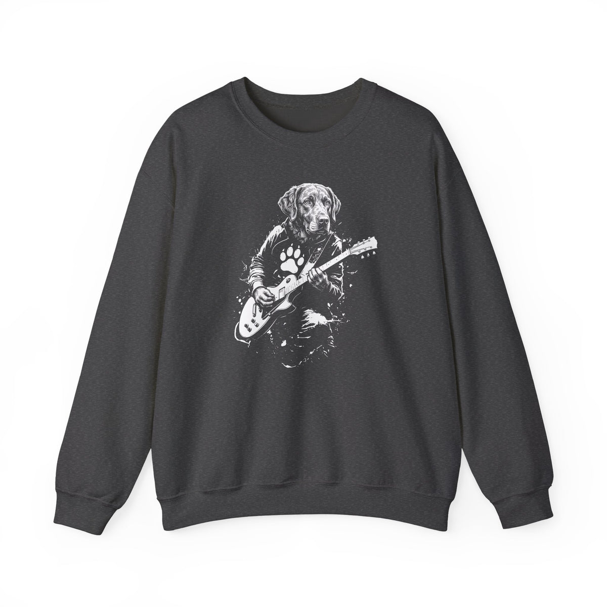 Chesapeake Bay Retriever Guitar Crewneck Sweatshirt