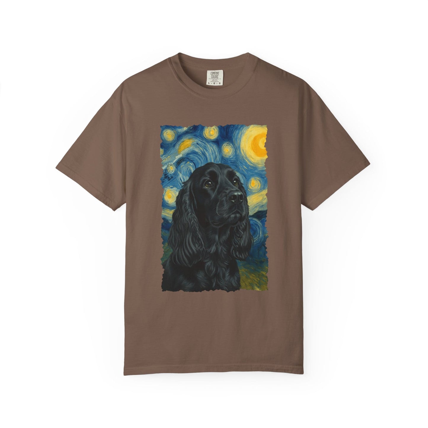 Black Cocker Spaniel van Gogh Premium Tee