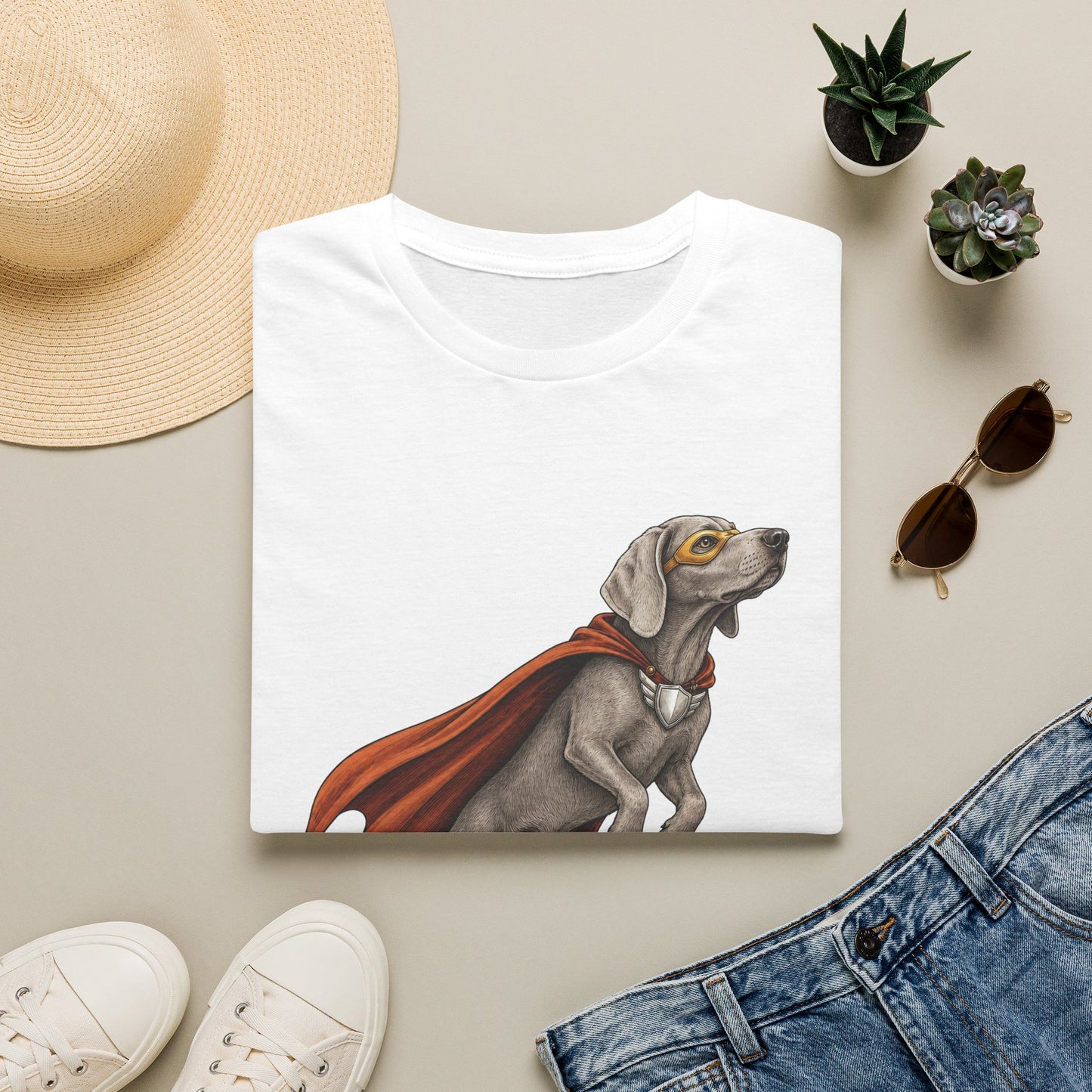 Weimaraner Superhero