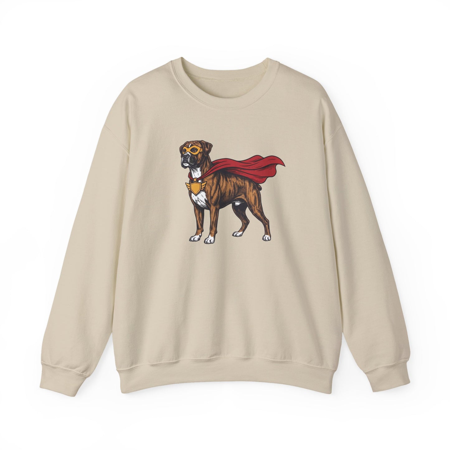 Boxer Superhero Crewneck Sweatshirt