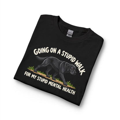 Black Labrador Stupid Walk Long Sleeve