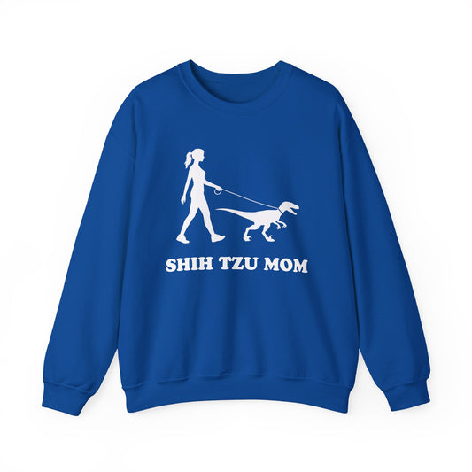 Shih Tzu Mom Crewneck Sweatshirt Royal