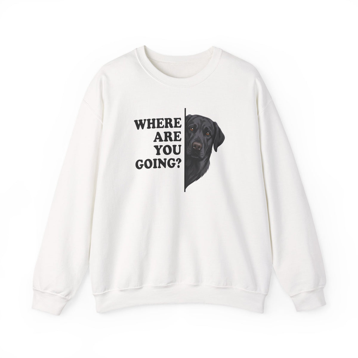Black Labrador Alert Crewneck Sweatshirt