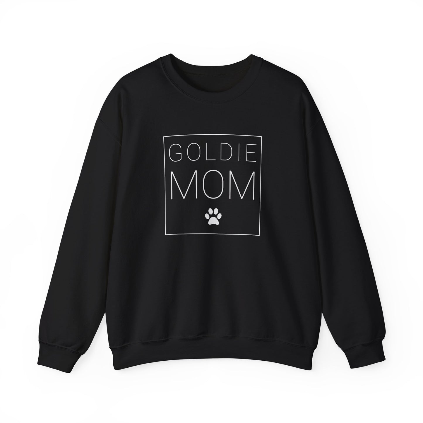 Golden Retriever Mom Crewneck Sweatshirt Black