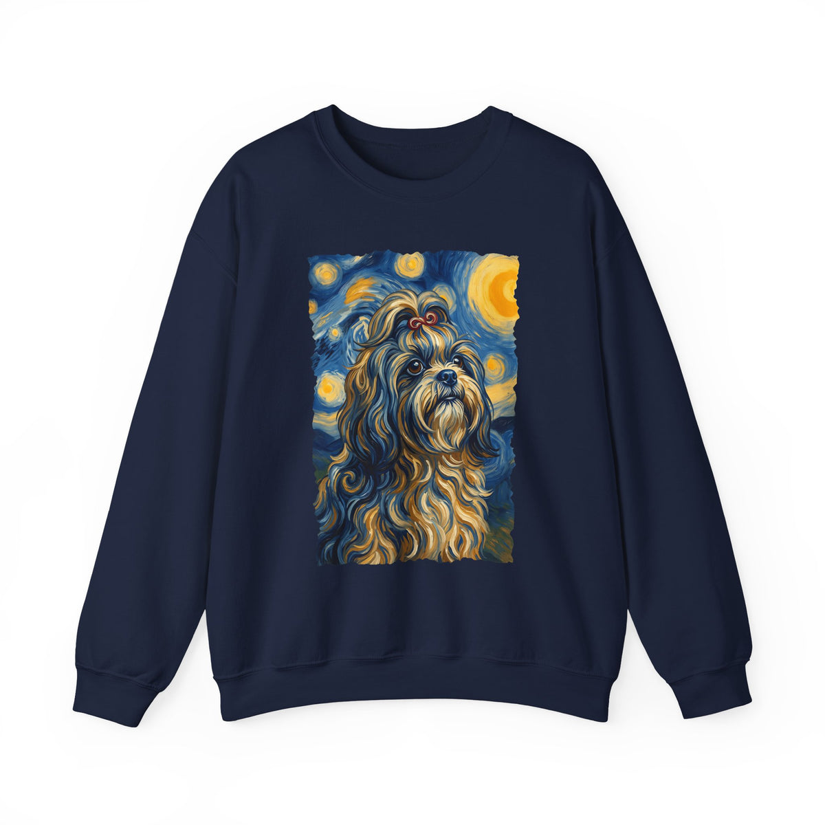 Shih Tzu Van Gogh Crewneck Sweatshirt