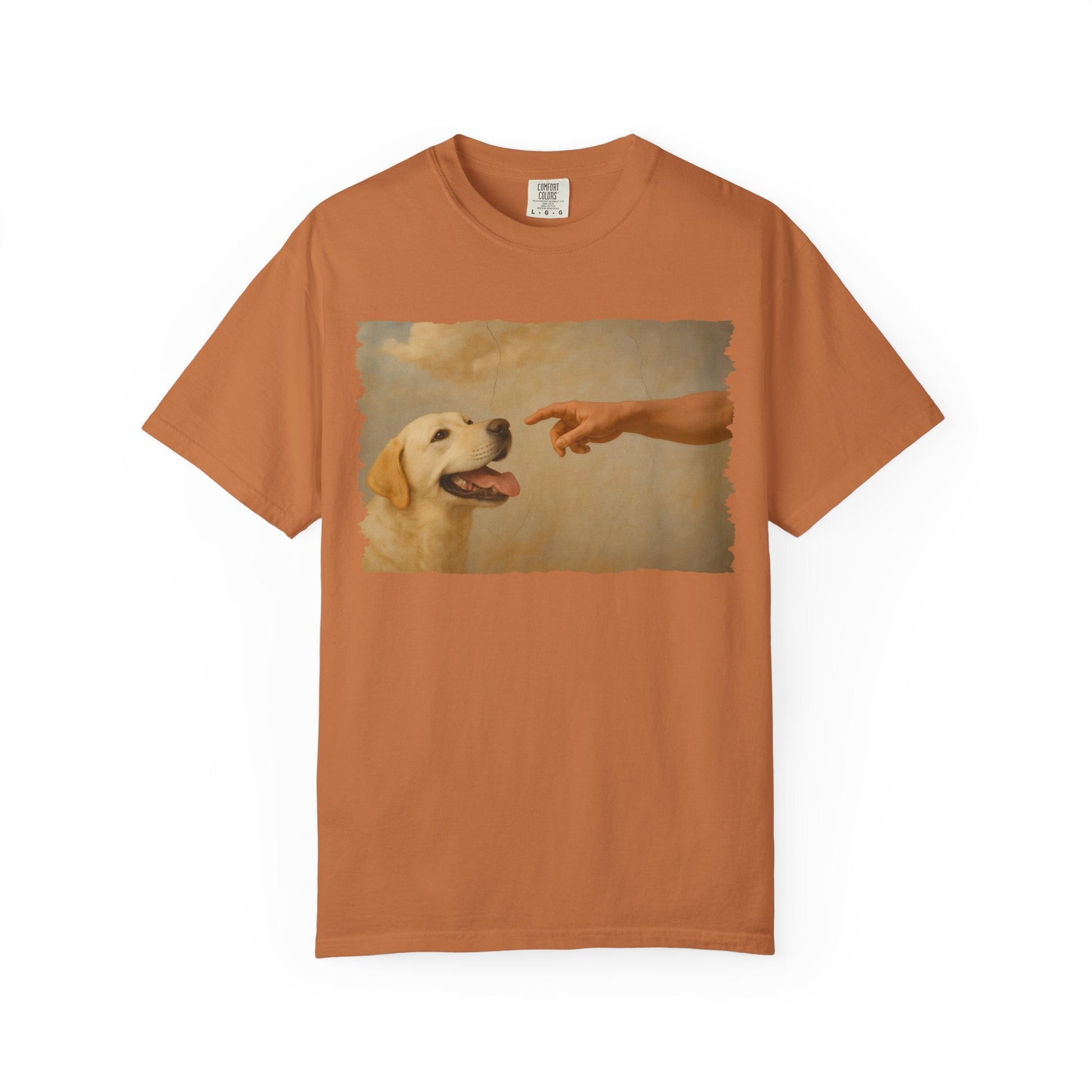 God Creates Yellow Lab Premium Tee