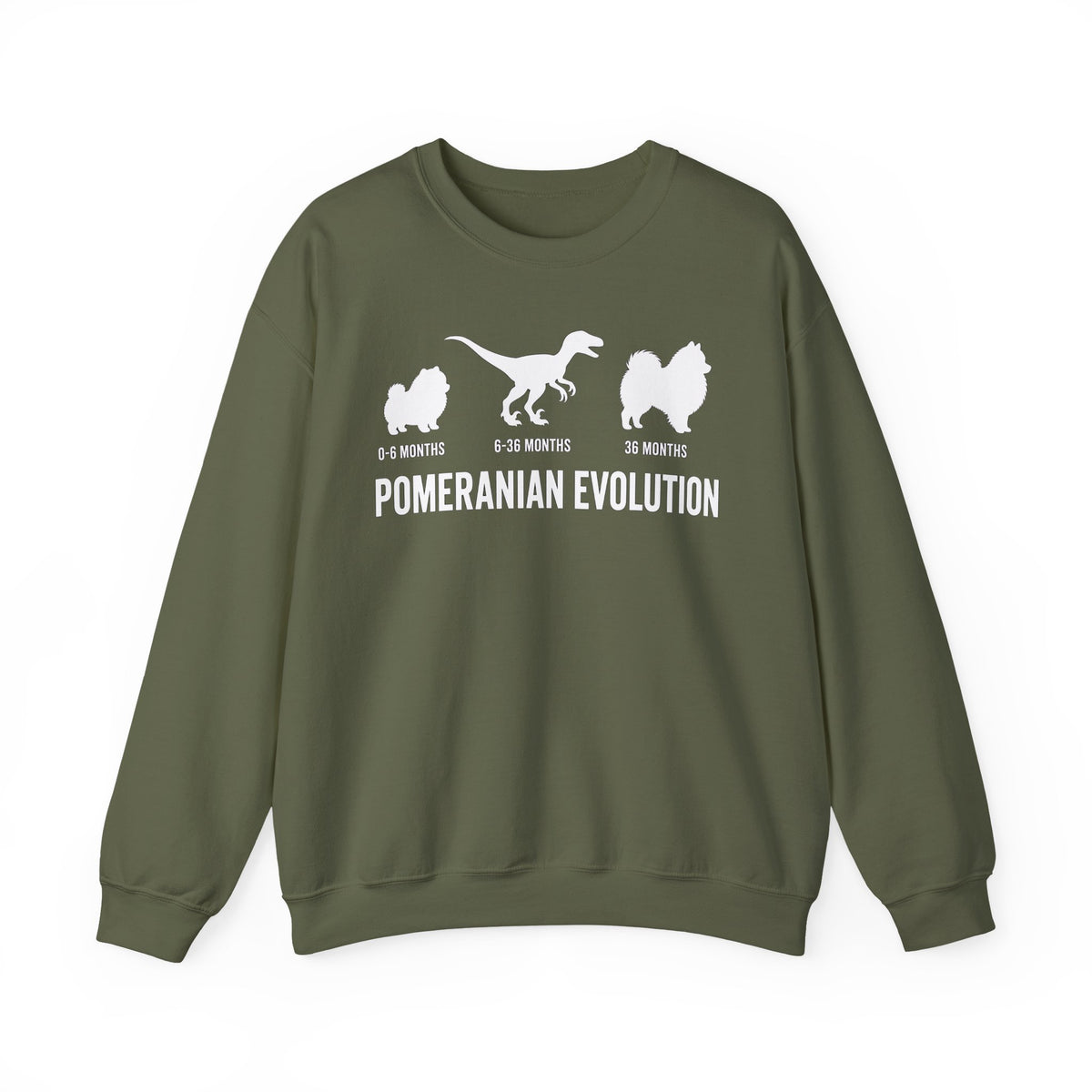 Pomeranian Evolution Crewneck Sweatshirt