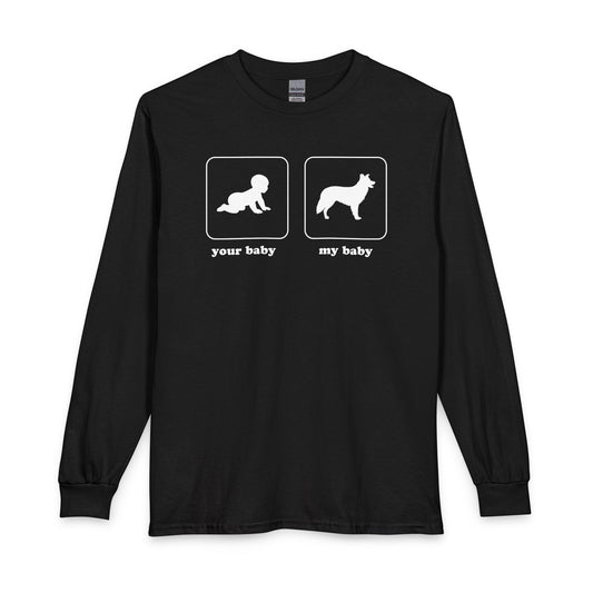 Border Collie Baby Long Sleeve Black