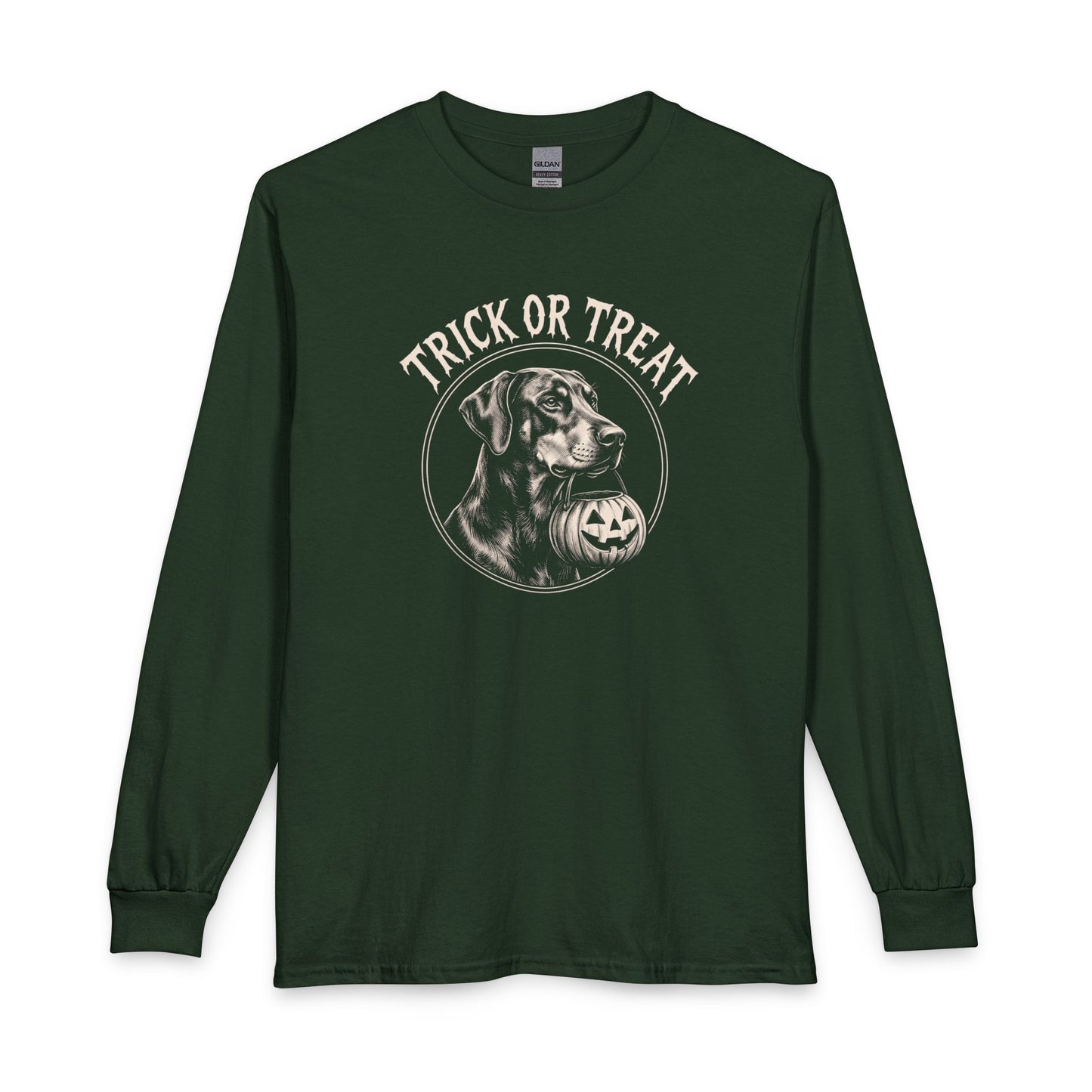 Doberman Halloween Trick or Treat Long Sleeve