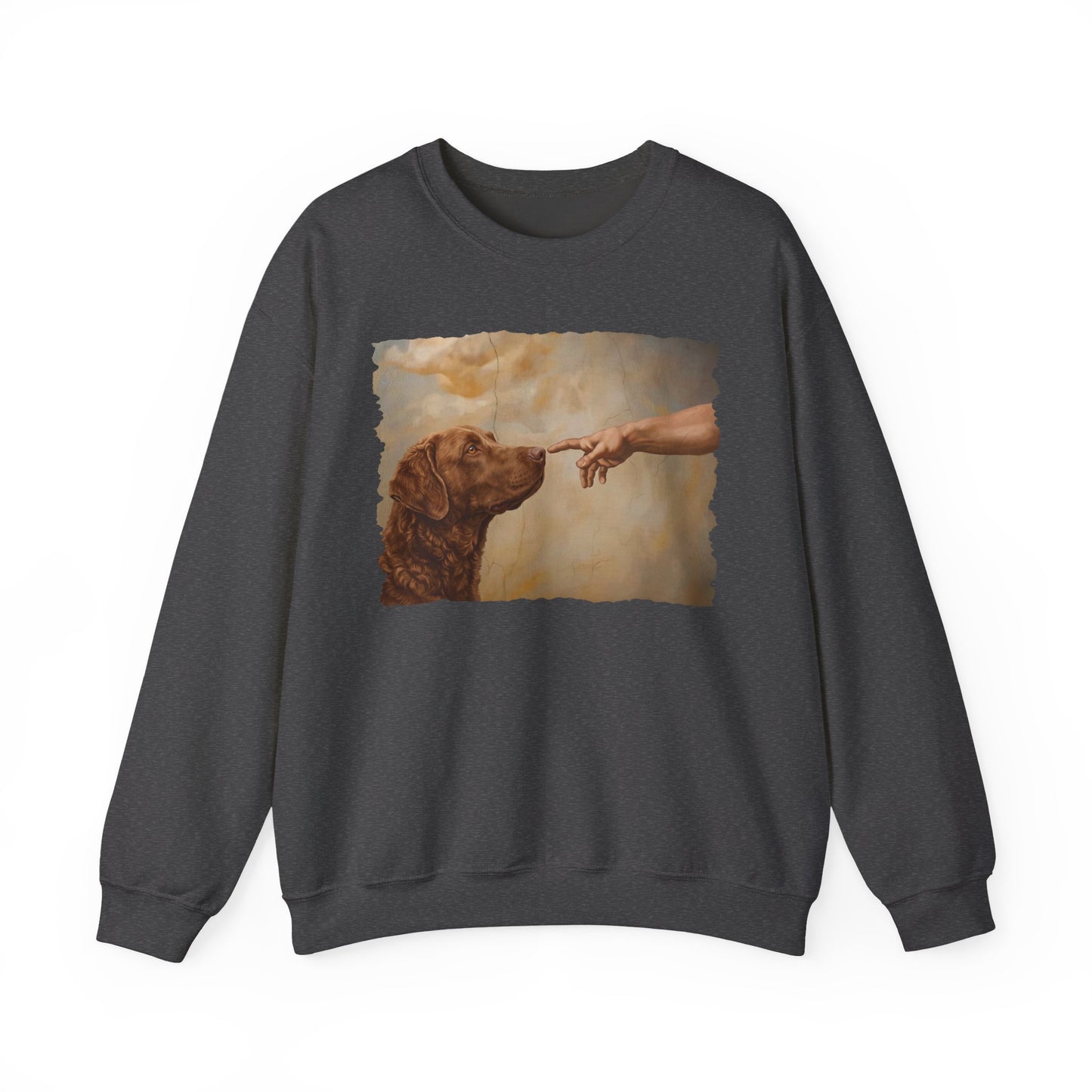 Chesapeake Bay Retriever Creation Crewneck Sweatshirt