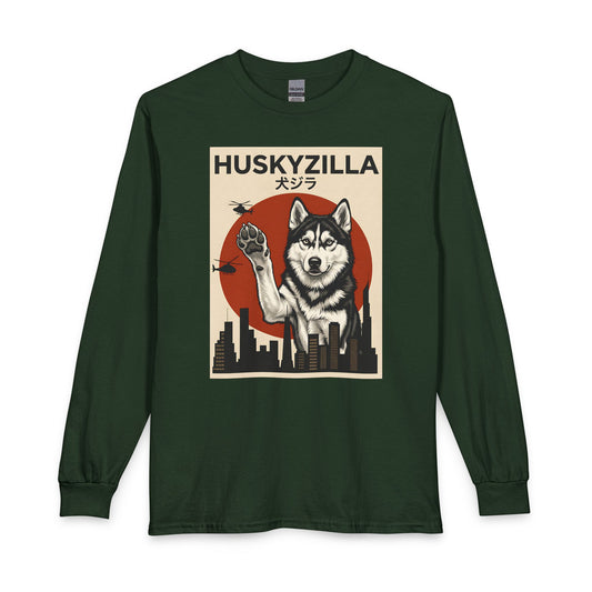 Huskyzilla Long Sleeve Forest Green