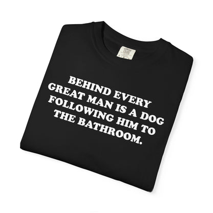 Great Man Dog Bathroom Premium Tee
