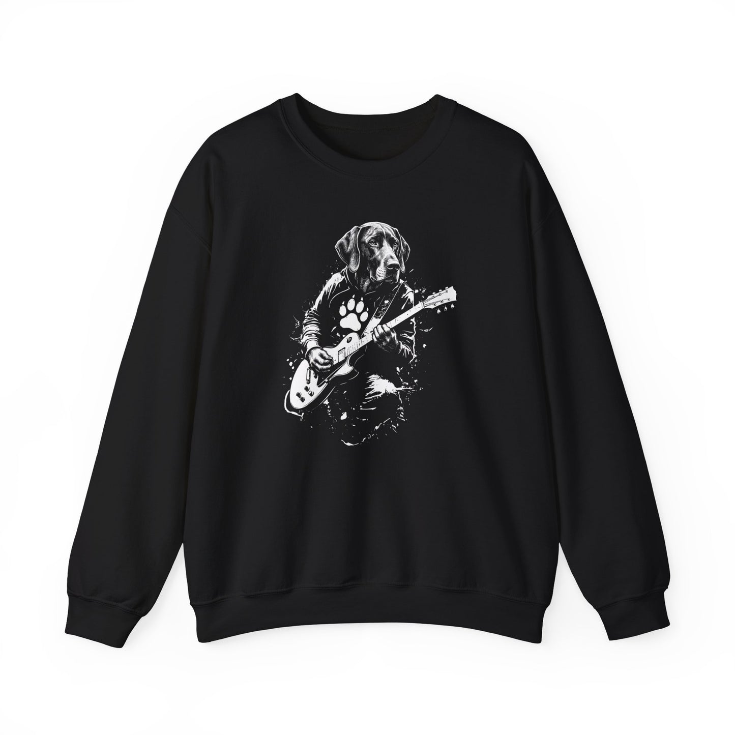 German Shorthaired Pointer Guitar Crewneck Sweatshirt