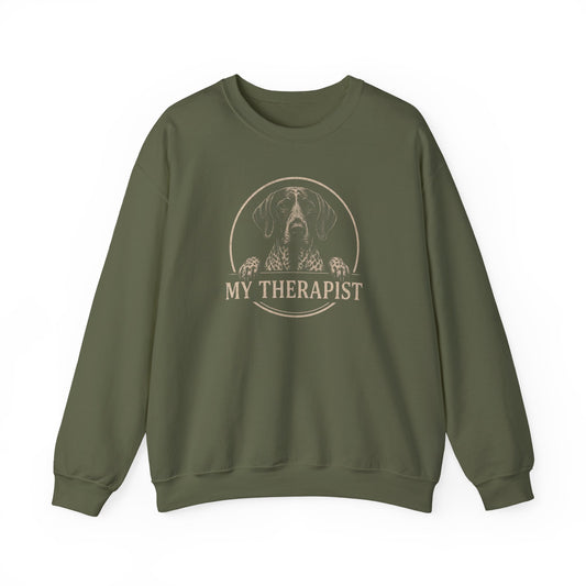 German Shorthaired Pointer Therapist Crewneck Sweatshirt