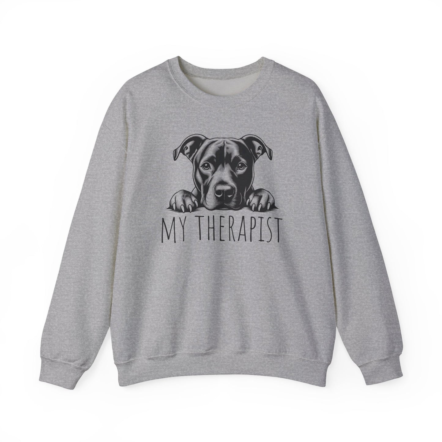 Pitbull My Therapist Crewneck Sweatshirt