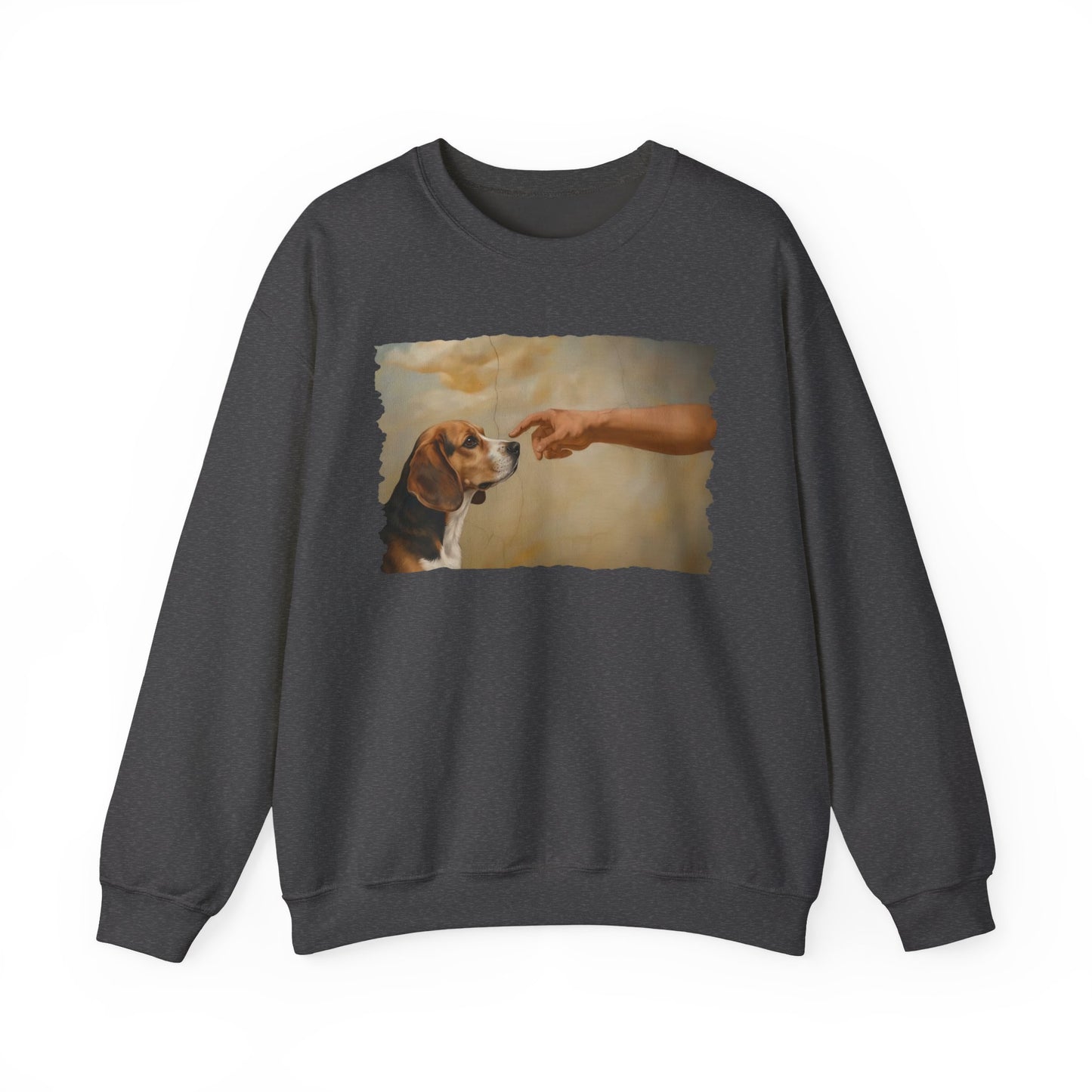 God Creates Beagle Crewneck Sweatshirt