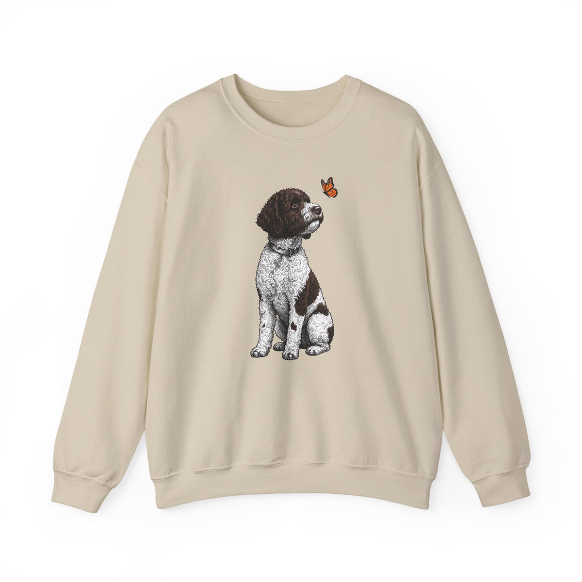 Lagotto Butterfly Crewneck Sweatshirt Sand