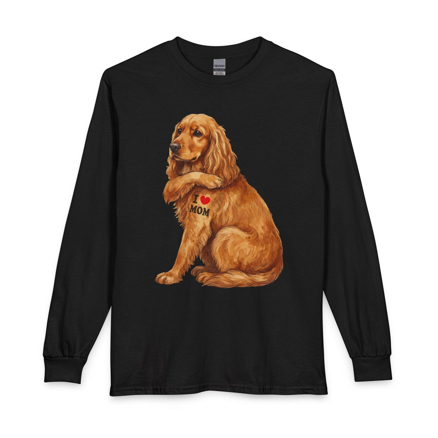 Cocker Spaniel I Love Mom Long Sleeve