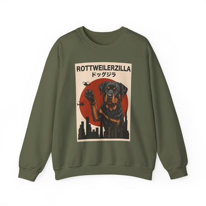 Rottweilerzilla Crewneck Sweatshirt