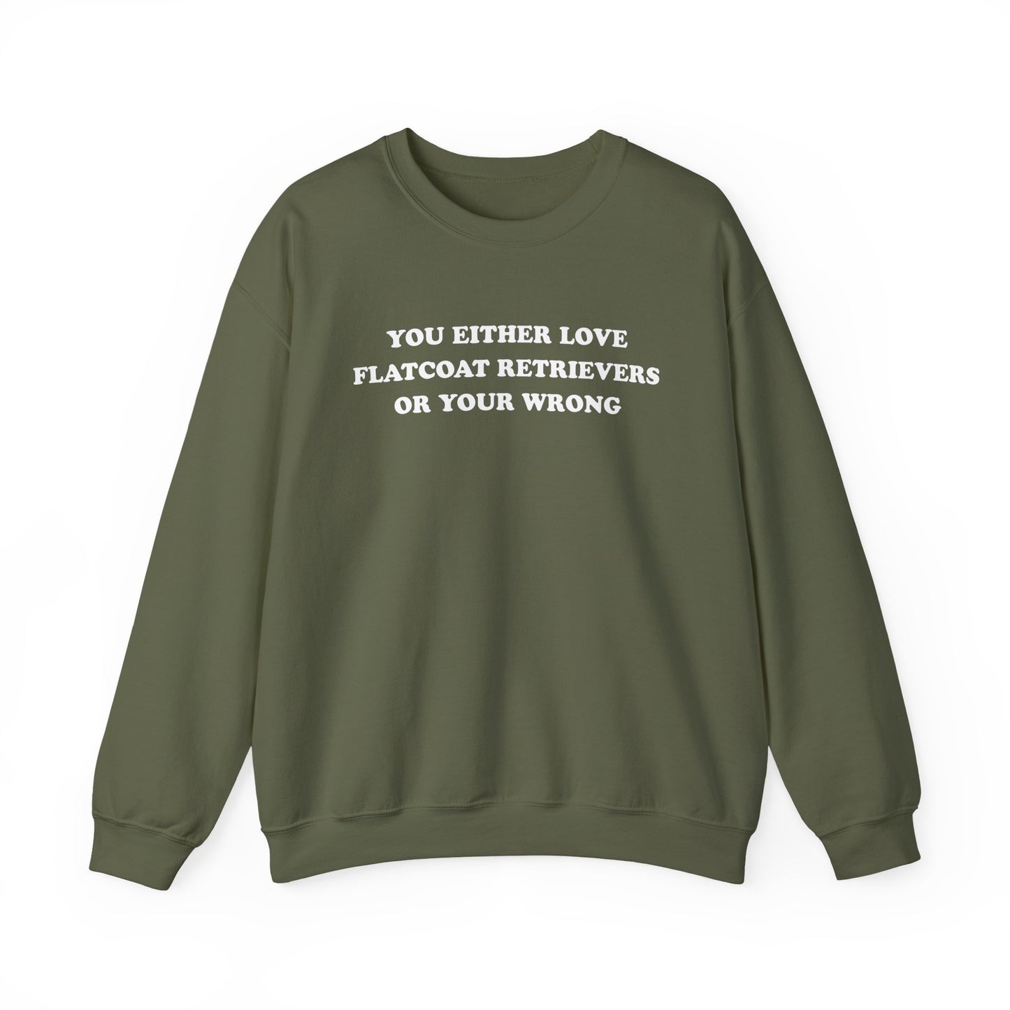Love Flat-Coated Retrievers Crewneck Sweatshirt