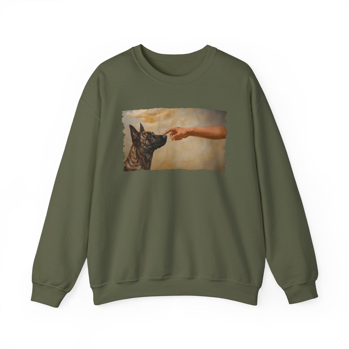 God Creates Dutch Shepherd Crewneck Sweatshirt