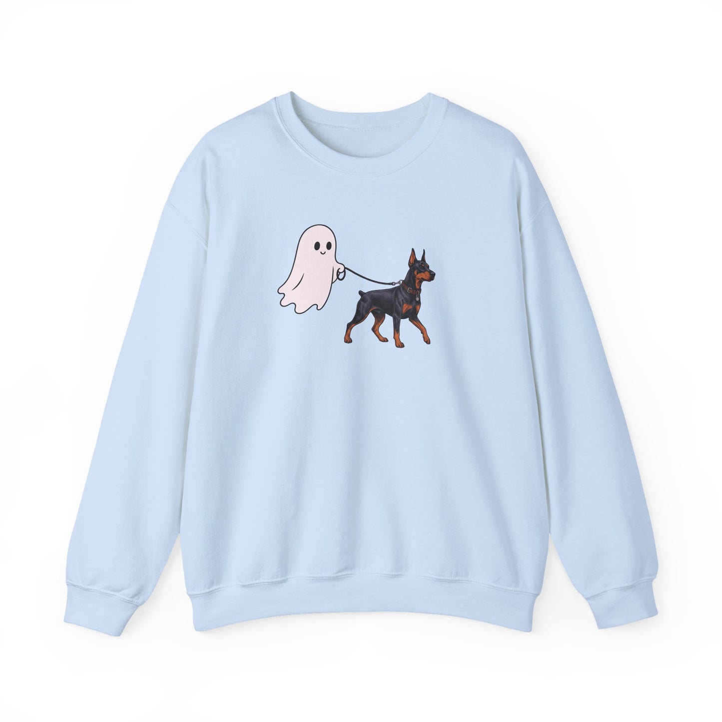 Doberman Halloween Ghost Crewneck Sweatshirt