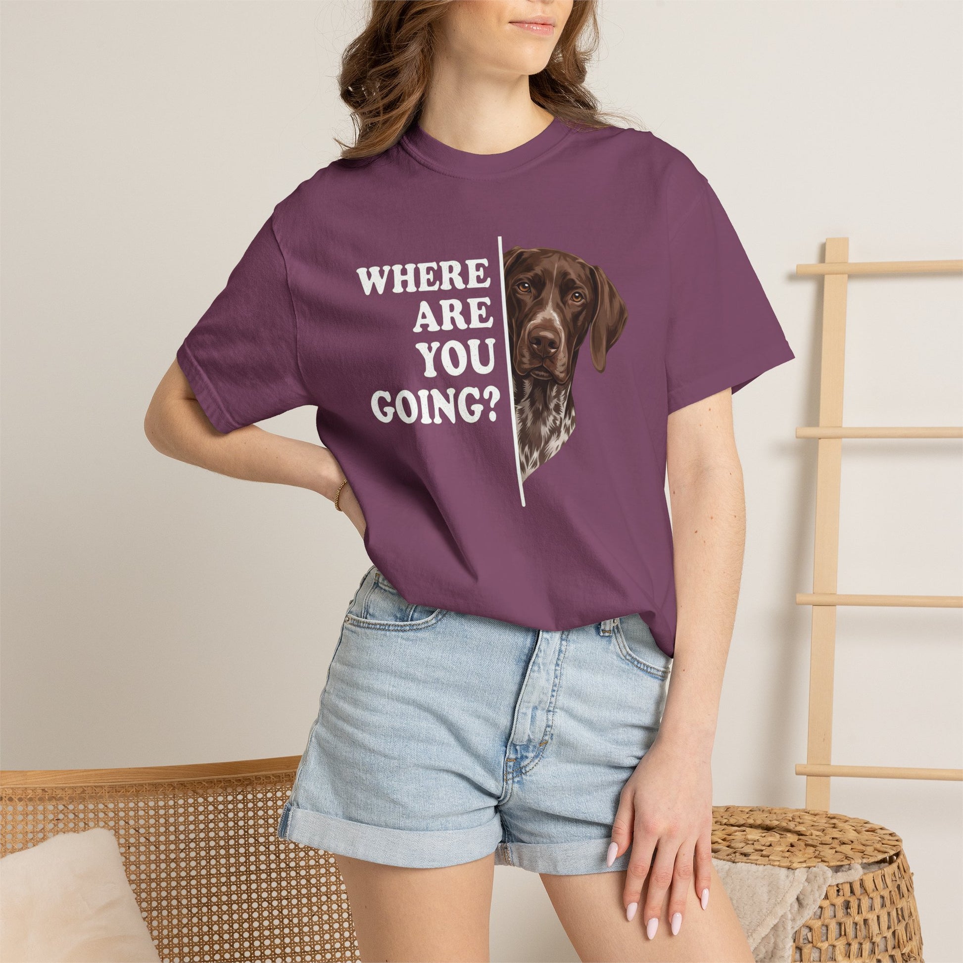 German Shorthaired Pointer Followning Premium Tee