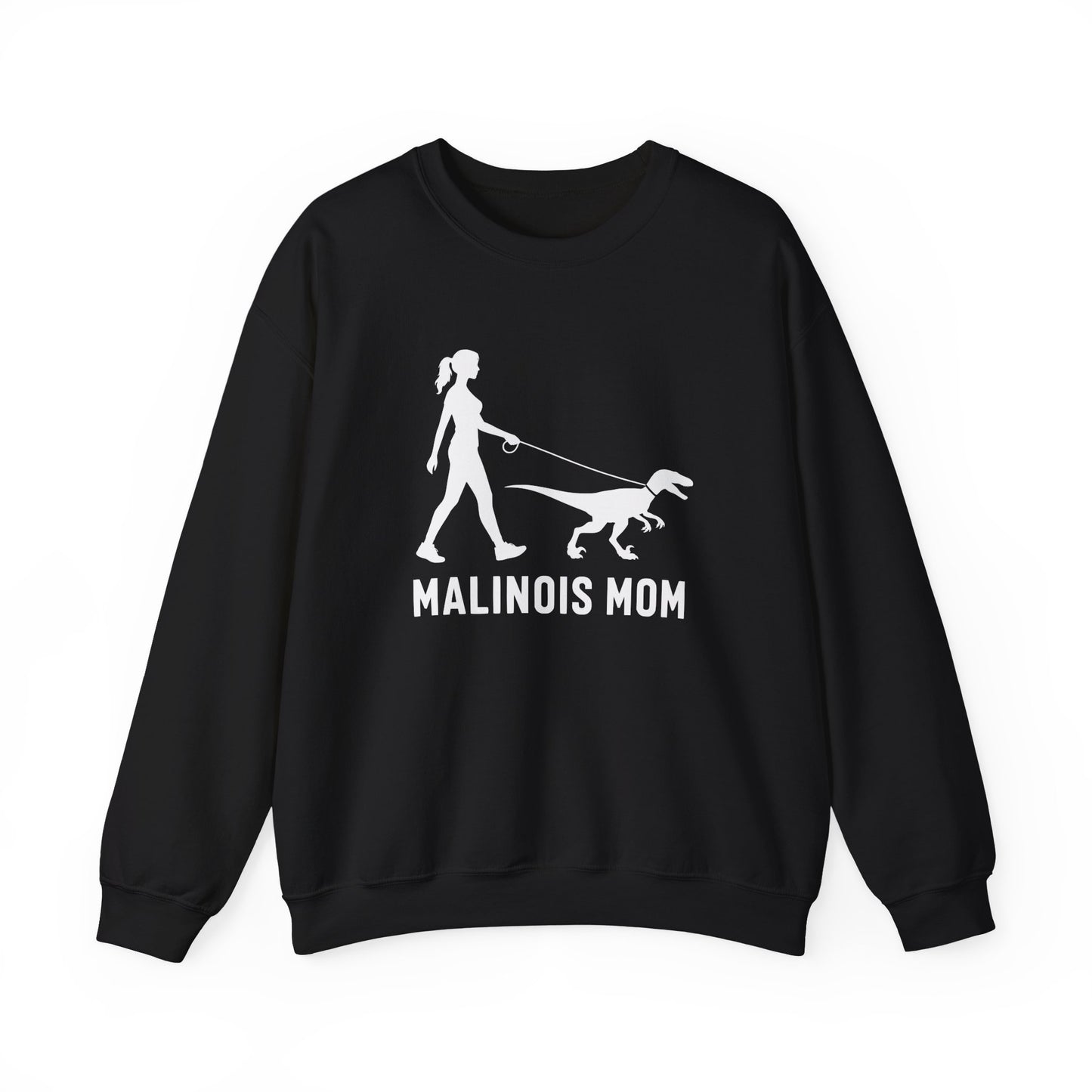 Malinois Mom Velociraptor Crewneck Sweatshirt