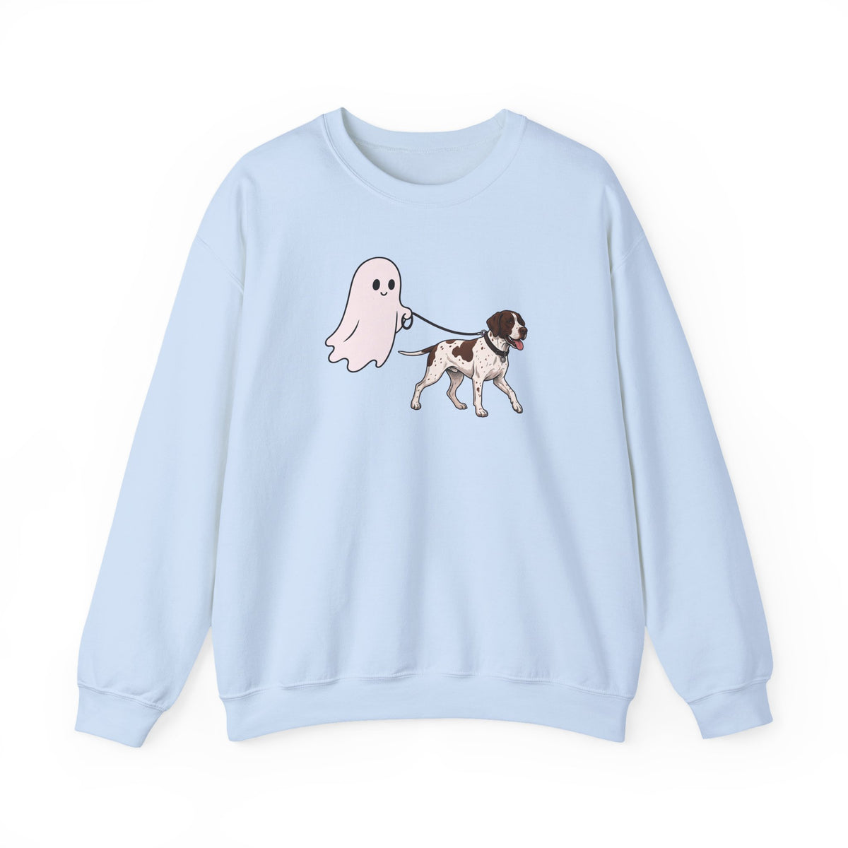 English Pointer Ghost Walk Crewneck Sweatshirt