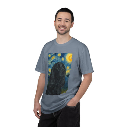 Black Cocker Spaniel van Gogh Premium Tee