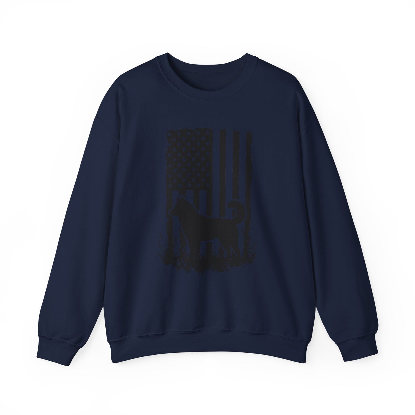 Husky USA Crewneck Sweatshirt Navy