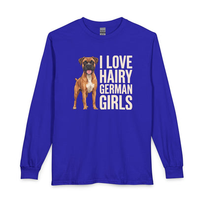 Fawn Boxer Hairy German Girl Long Sleeve