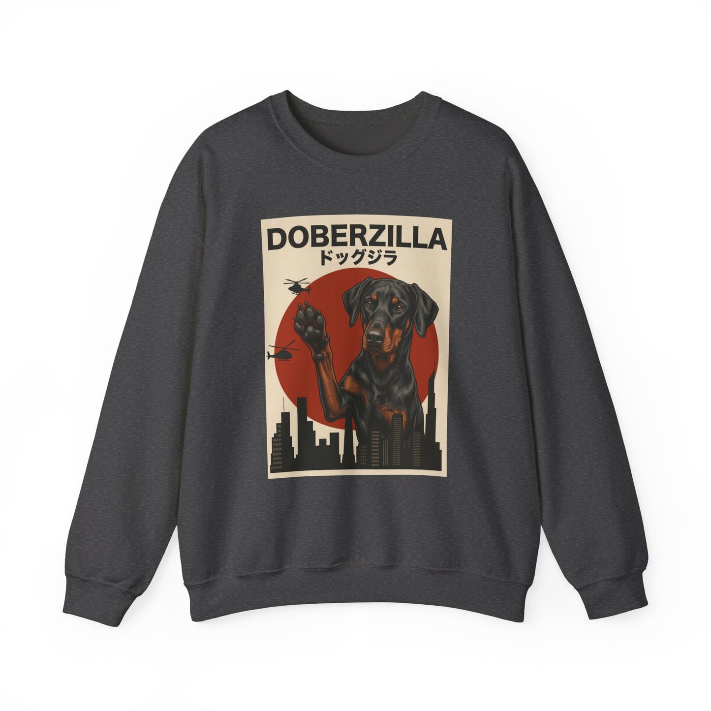 Doberzilla Doberman Crewneck Sweatshirt