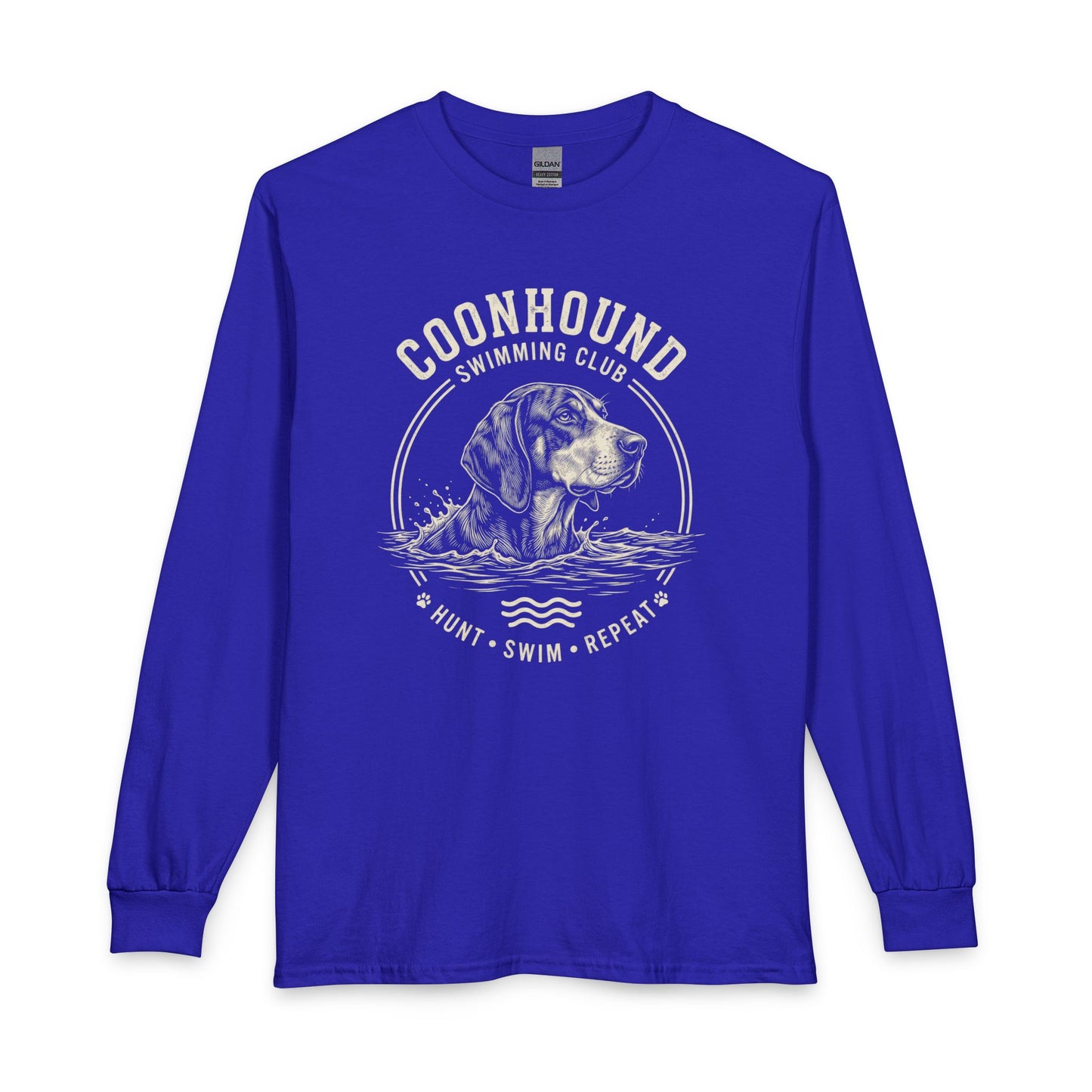 Coonhound Swimming Club Long Sleeve Royal